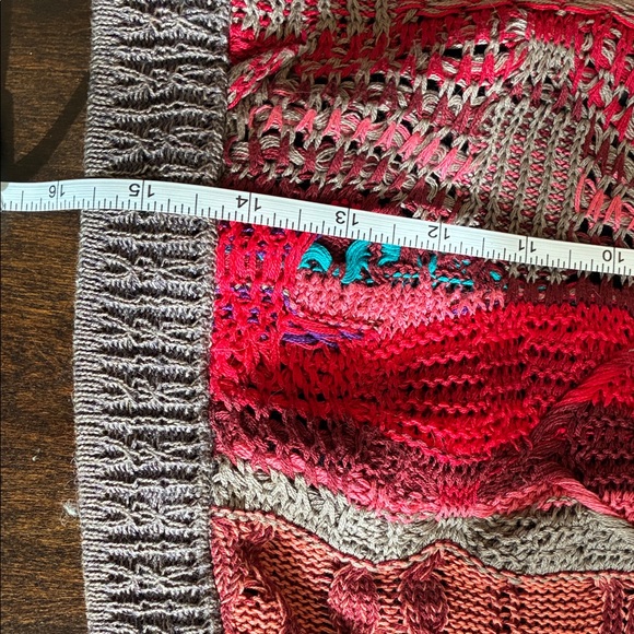 Vintage circa 1990 COOGI Multicolor Red Knit Ensemble Sweater and Skirt Size S - Picture 7 of 16